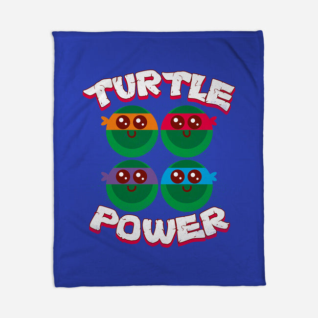 Turtle Power-none fleece blanket-rocketman_art