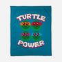 Turtle Power-none fleece blanket-rocketman_art