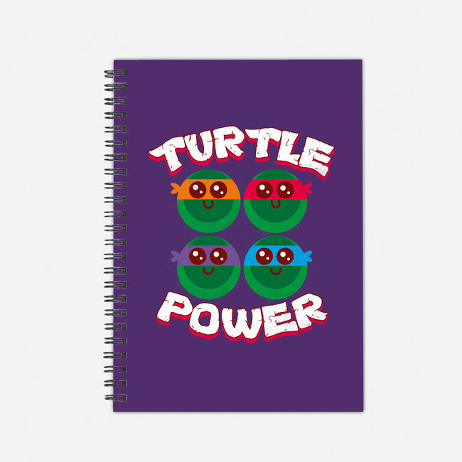 Turtle Power-none dot grid notebook-rocketman_art