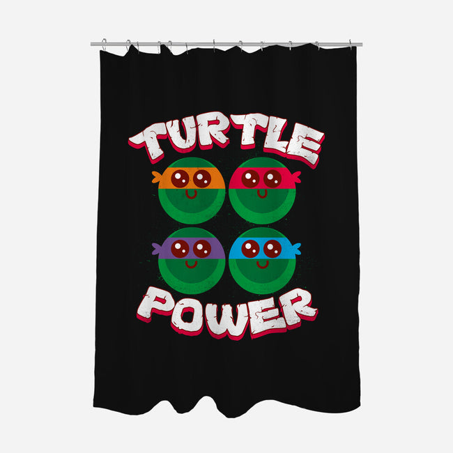 Turtle Power-none polyester shower curtain-rocketman_art