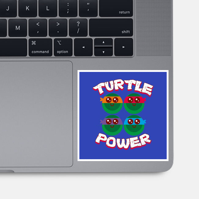 Turtle Power-none glossy sticker-rocketman_art