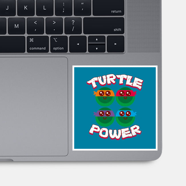 Turtle Power-none glossy sticker-rocketman_art