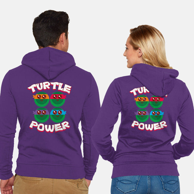 Turtle Power-unisex zip-up sweatshirt-rocketman_art