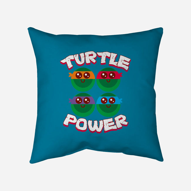 Turtle Power-none non-removable cover w insert throw pillow-rocketman_art