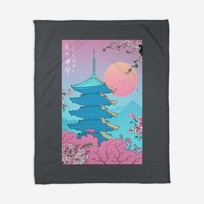 Ikigai In Kyoto-none fleece blanket-vp021