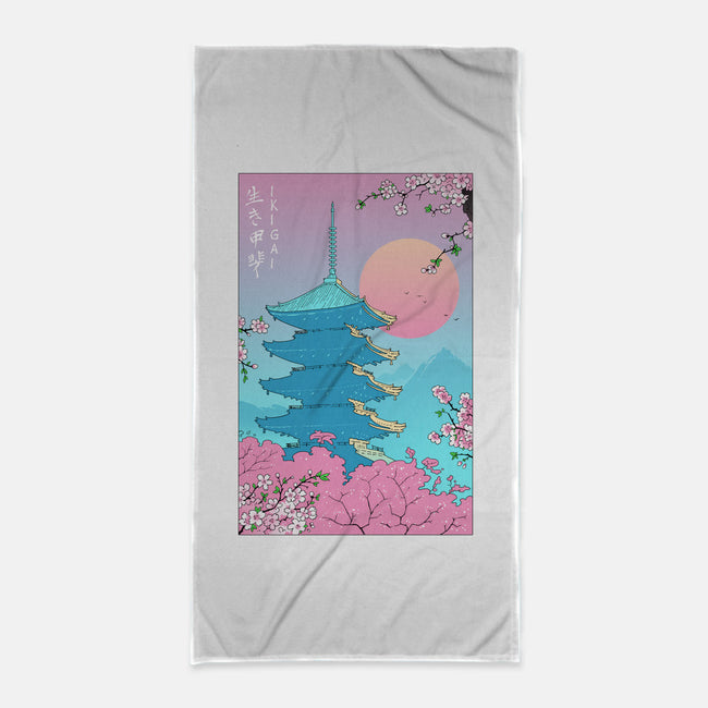Ikigai In Kyoto-none beach towel-vp021