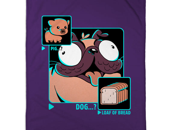 Dog, Pig, Loaf Of Bread