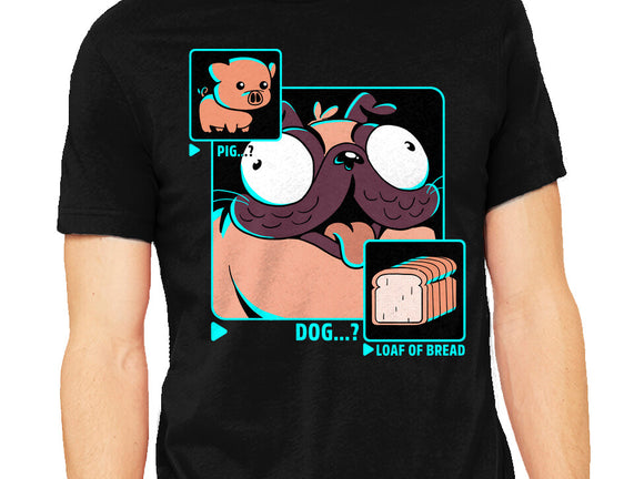 Dog, Pig, Loaf Of Bread