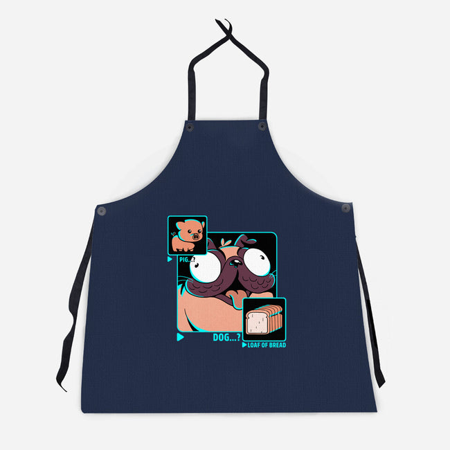 Dog, Pig, Loaf Of Bread-unisex kitchen apron-estudiofitas