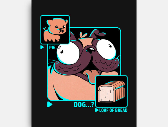 Dog, Pig, Loaf Of Bread