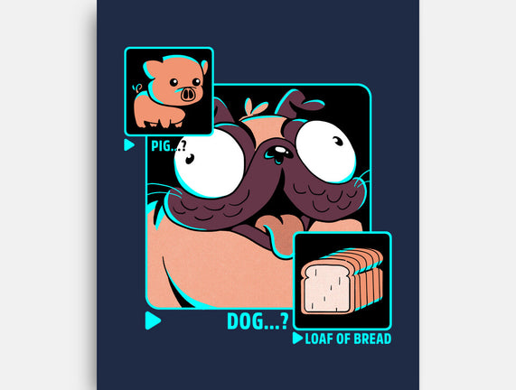 Dog, Pig, Loaf Of Bread