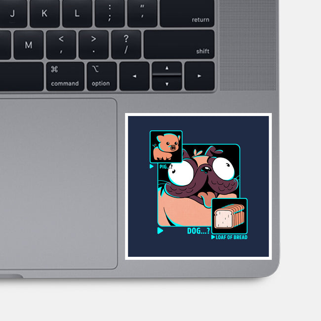 Dog, Pig, Loaf Of Bread-none glossy sticker-estudiofitas