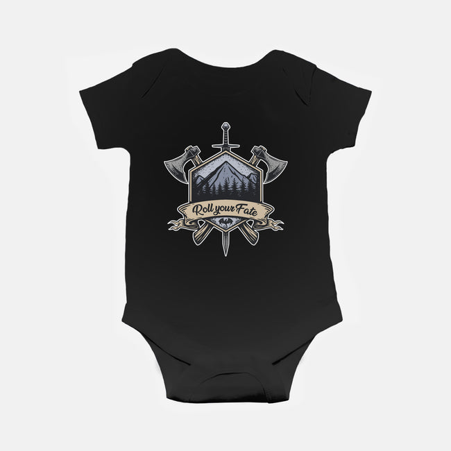 Roll Your Fate-baby basic onesie-ShirtGoblin