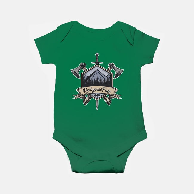 Roll Your Fate-baby basic onesie-ShirtGoblin