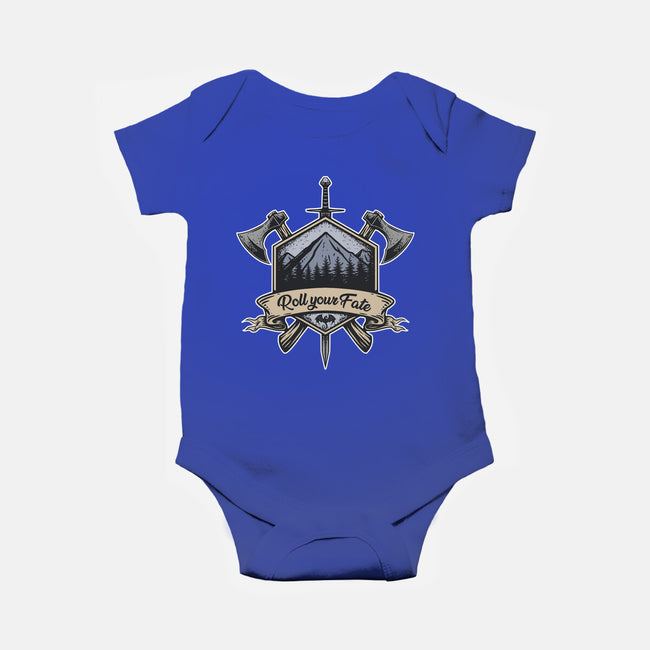 Roll Your Fate-baby basic onesie-ShirtGoblin