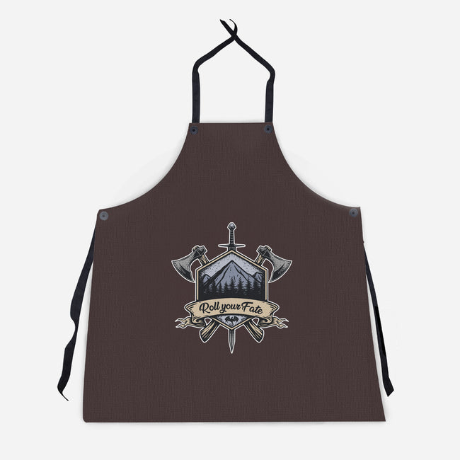 Roll Your Fate-unisex kitchen apron-ShirtGoblin