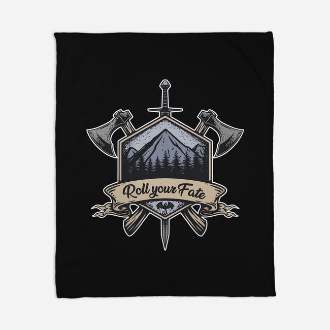 Roll Your Fate-none fleece blanket-ShirtGoblin