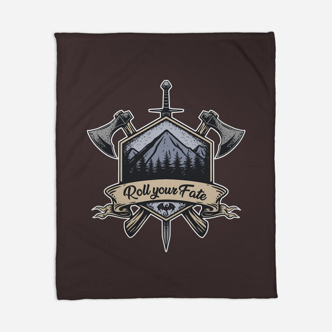 Roll Your Fate-none fleece blanket-ShirtGoblin