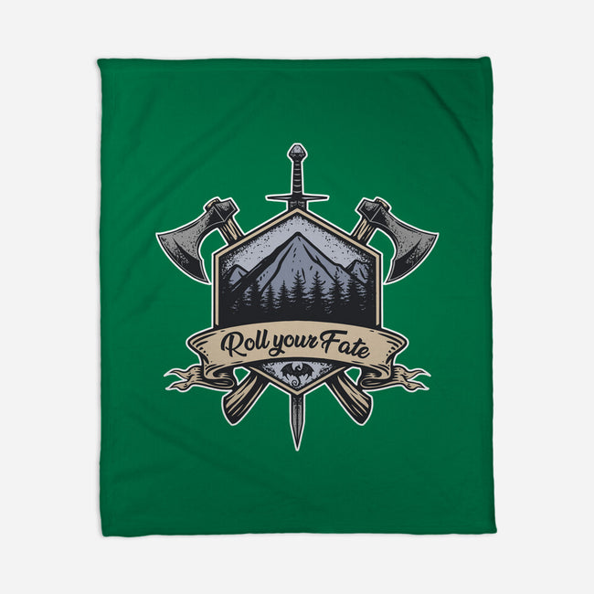 Roll Your Fate-none fleece blanket-ShirtGoblin
