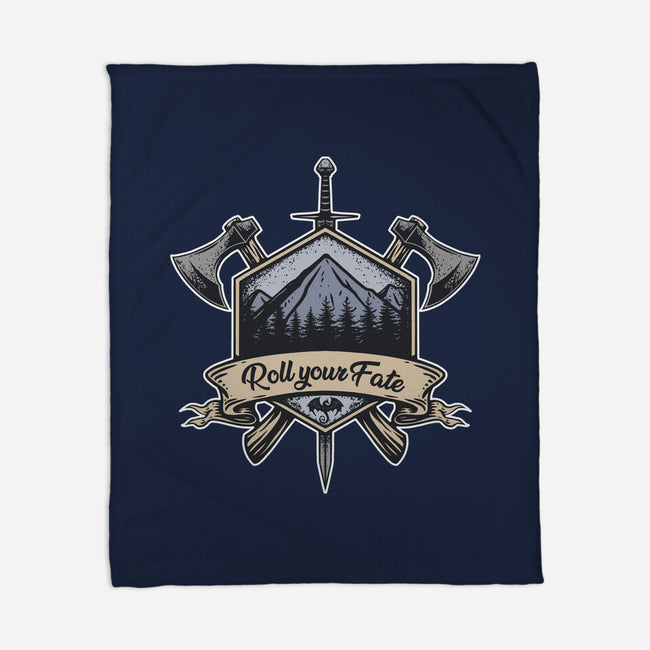Roll Your Fate-none fleece blanket-ShirtGoblin