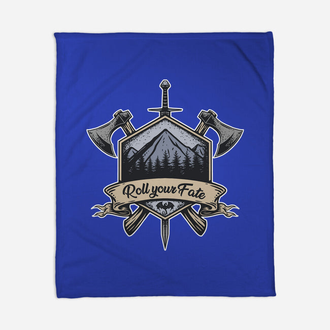 Roll Your Fate-none fleece blanket-ShirtGoblin