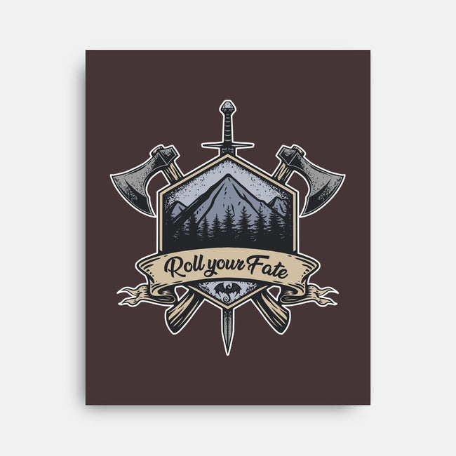 Roll Your Fate-none stretched canvas-ShirtGoblin