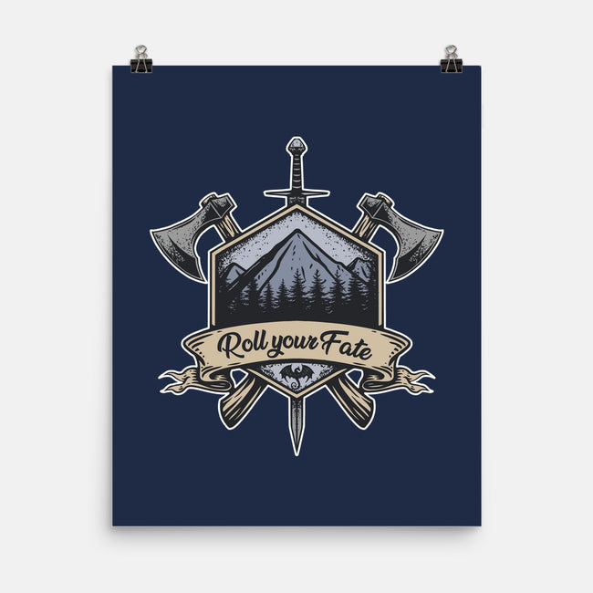 Roll Your Fate-none matte poster-ShirtGoblin