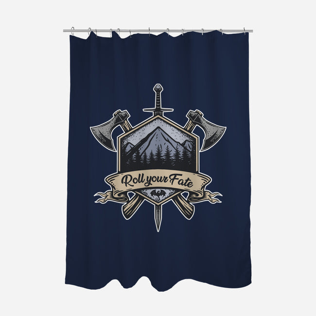 Roll Your Fate-none polyester shower curtain-ShirtGoblin