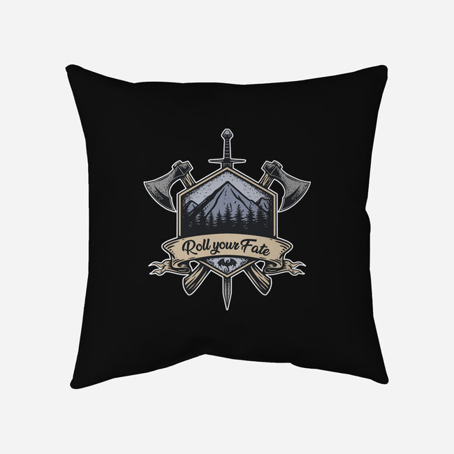 Roll Your Fate-none removable cover w insert throw pillow-ShirtGoblin