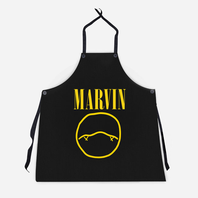 Marvin-A-unisex kitchen apron-zachterrelldraws