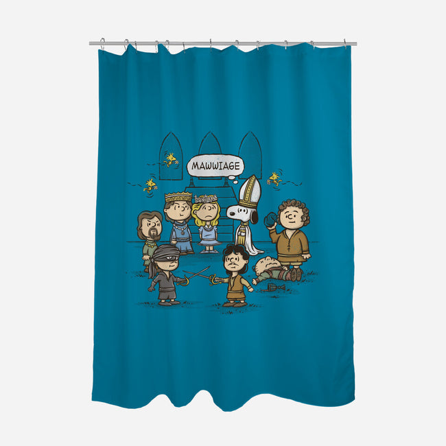 Mawwiage-none polyester shower curtain-kg07