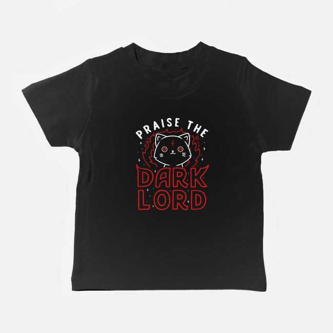 Praise The Dark Lord-baby basic tee-tobefonseca