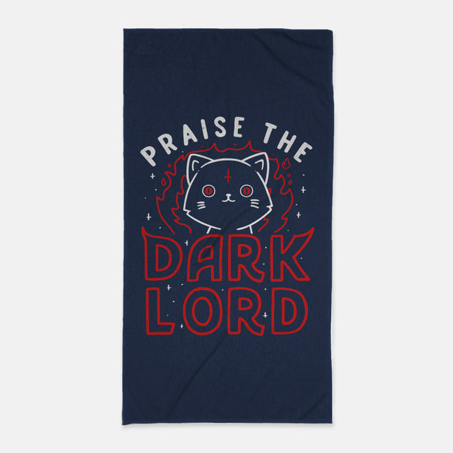 Praise The Dark Lord-none beach towel-tobefonseca