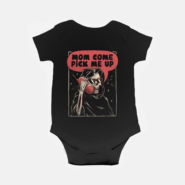 Mom Come Pick Me Up-baby basic onesie-eduely