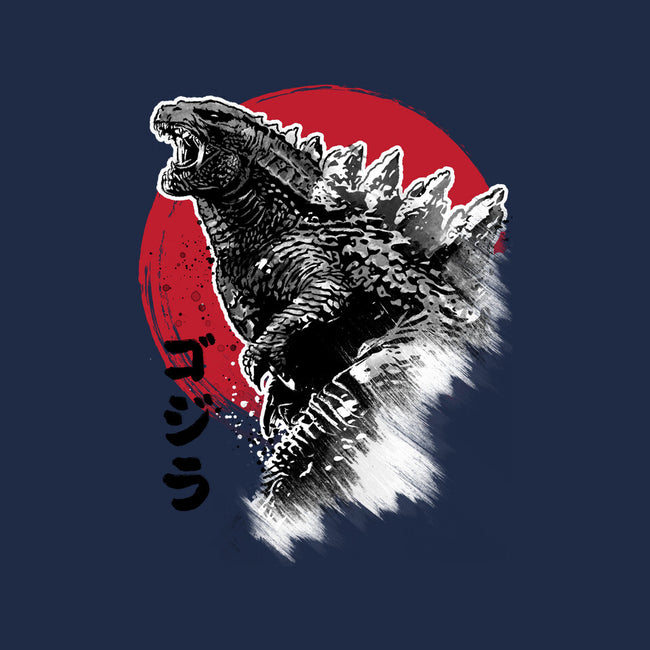 King Gojira-none polyester shower curtain-DrMonekers