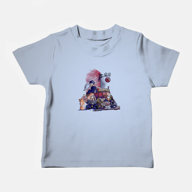 Way To School-baby basic tee-fanfabio