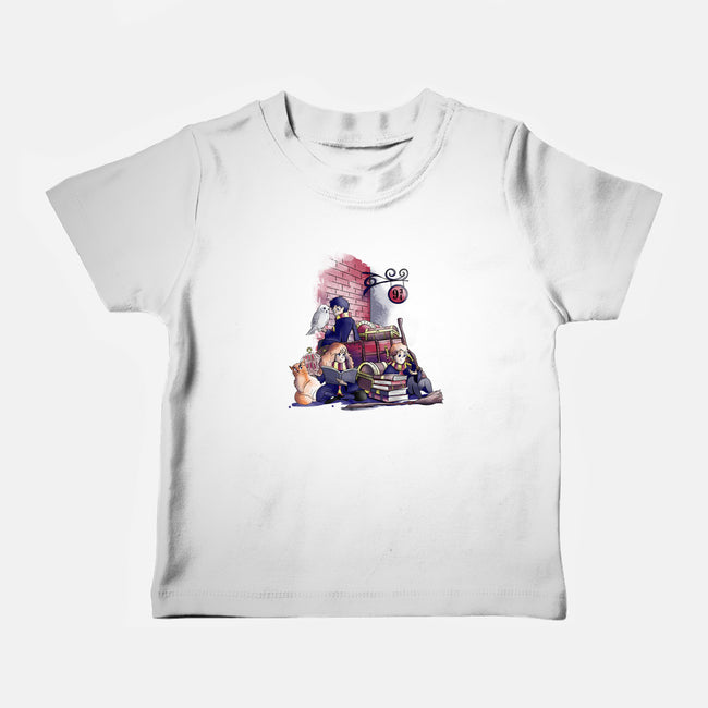 Way To School-baby basic tee-fanfabio