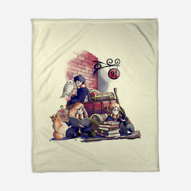 Way To School-none fleece blanket-fanfabio