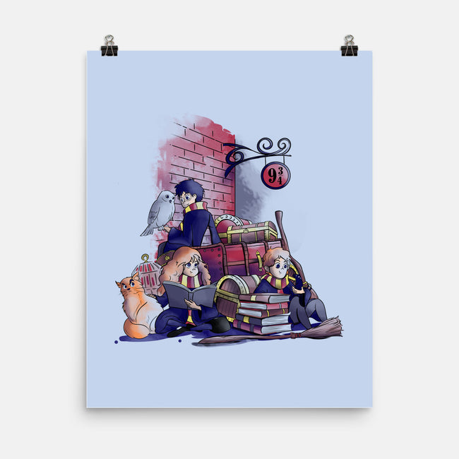 Way To School-none matte poster-fanfabio