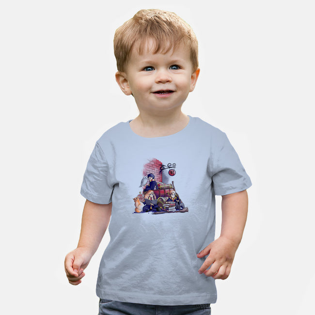 Way To School-baby basic tee-fanfabio