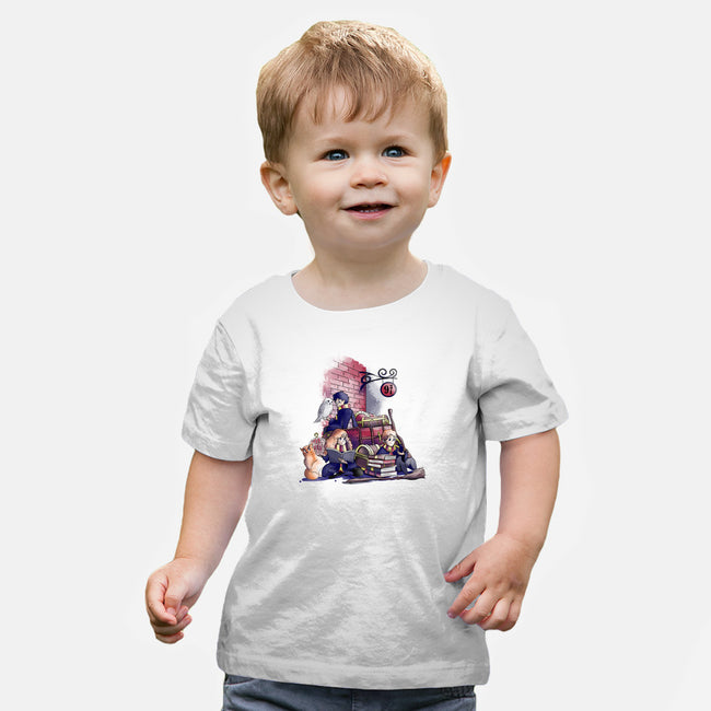 Way To School-baby basic tee-fanfabio