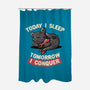 Today I Sleep-none polyester shower curtain-koalastudio