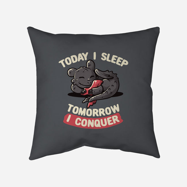 Today I Sleep-none removable cover w insert throw pillow-koalastudio