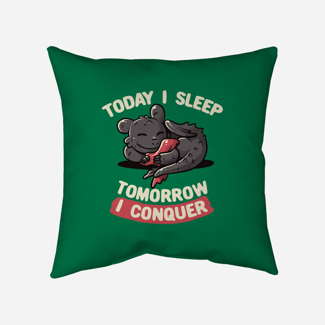 Today I Sleep-none removable cover w insert throw pillow-koalastudio