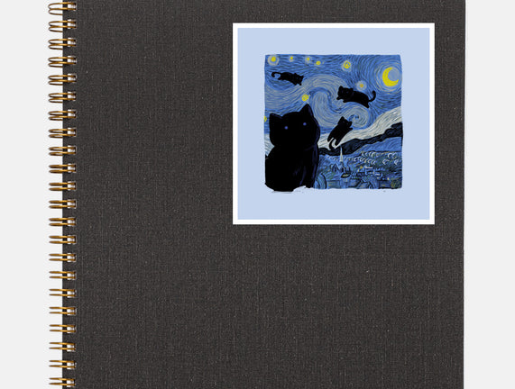 The Starry Cat Night