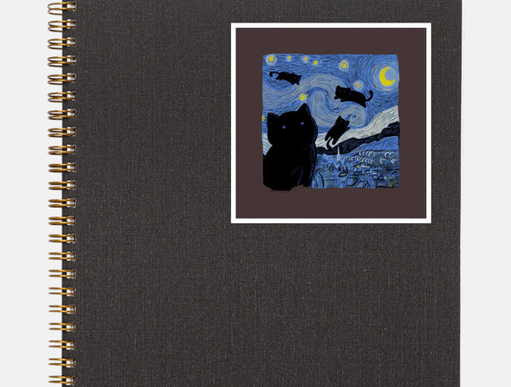 The Starry Cat Night