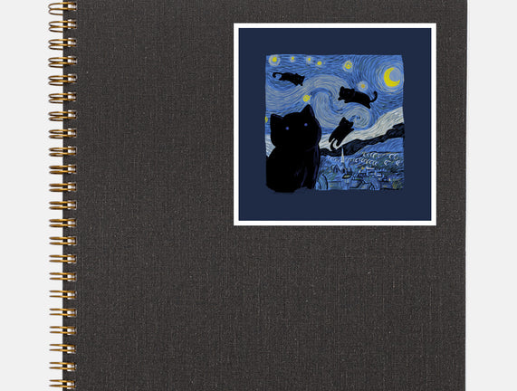 The Starry Cat Night