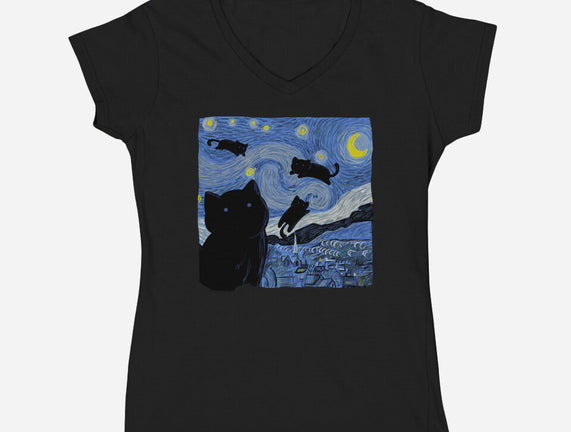 The Starry Cat Night