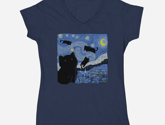 The Starry Cat Night