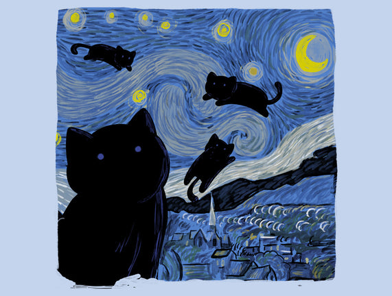 The Starry Cat Night